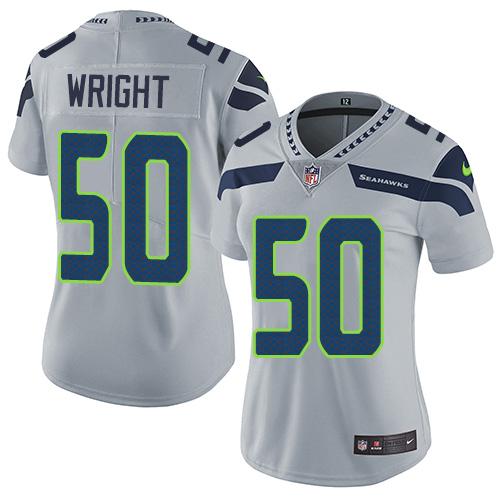 2019 Women Seattle Seahawks #50 Wright grey Nike Vapor Untouchable Limited NFL Jersey